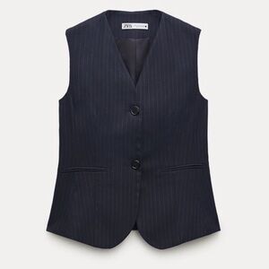 ZARA PINSTRIPE VEST ZW COLLECTION